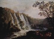 Jacob Philipp Hackert Villa des Maecenas mit den Wasserfallen in Tivoli oil painting artist